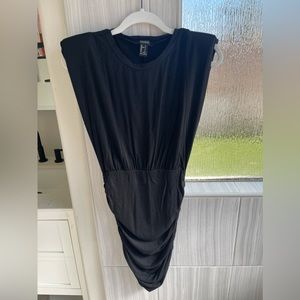 Forever 21 black ruched dress